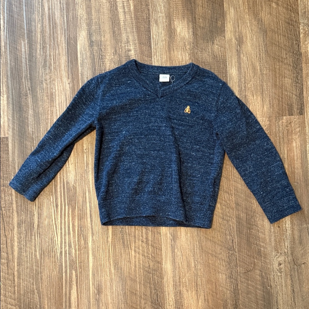 GAP V-Neck Sweater w/ Teddy Bear